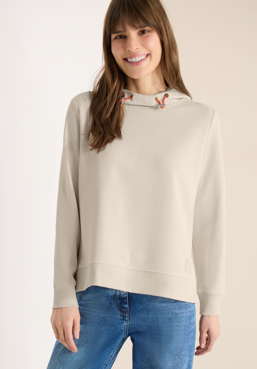 Hoodie mit Zipper-Details