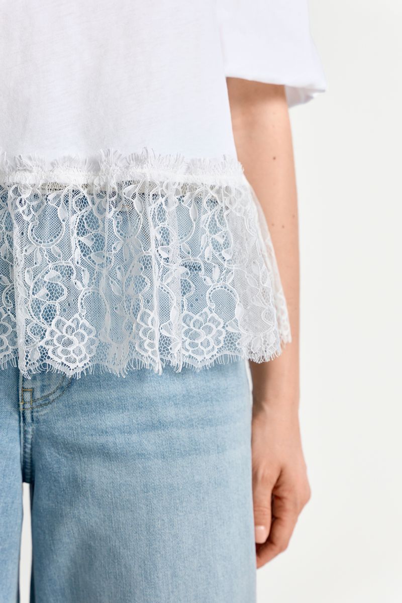 Balloon T-Shirt with Peplum