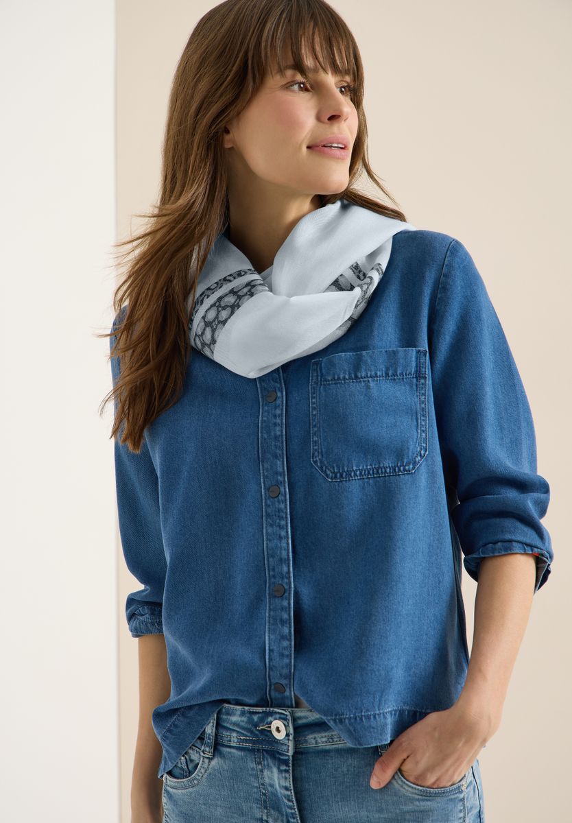 Loop Schal mit Leo-Streifen