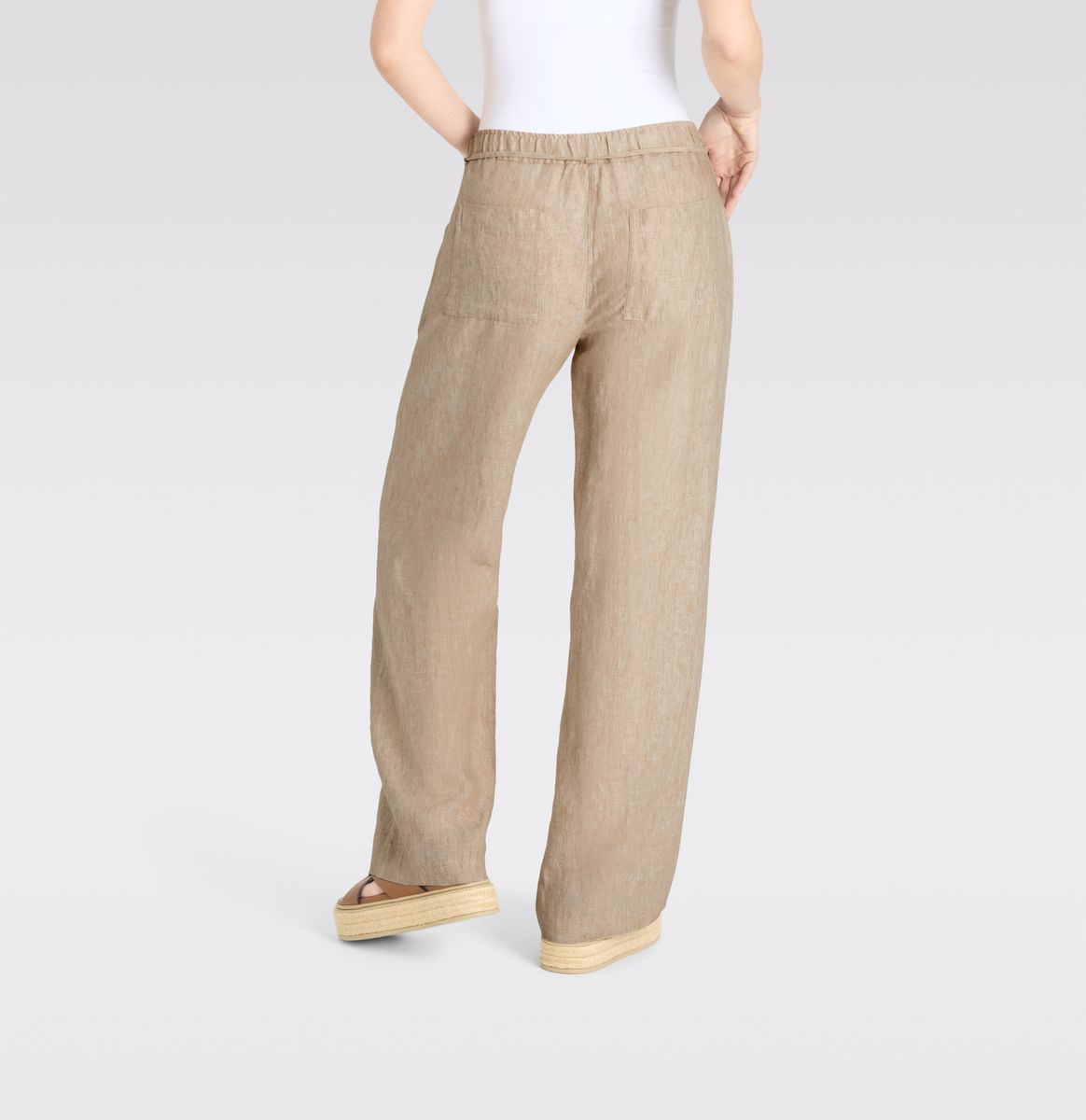 MAC JEANS - CHIARA BELT, Pure linen