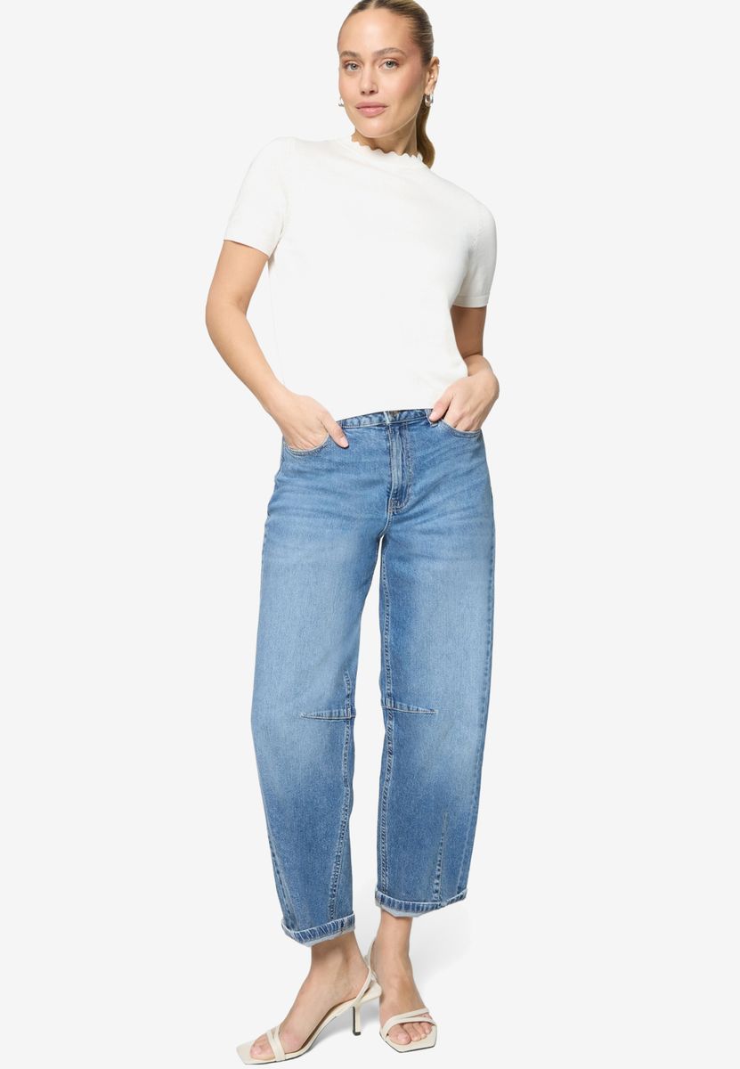 Barrel-Jeans Mid Waist 28 Inch