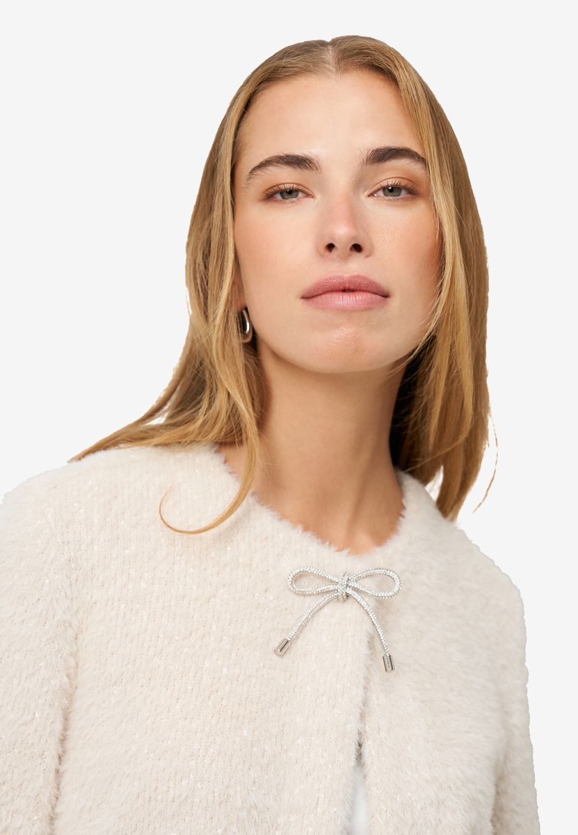 Strickjacke mit Schleife