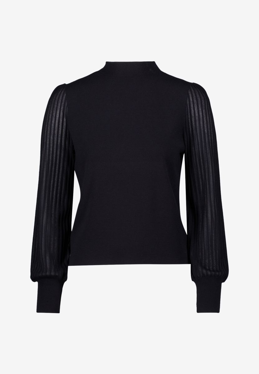 Damen Pullover mit transparenten Ärmeln