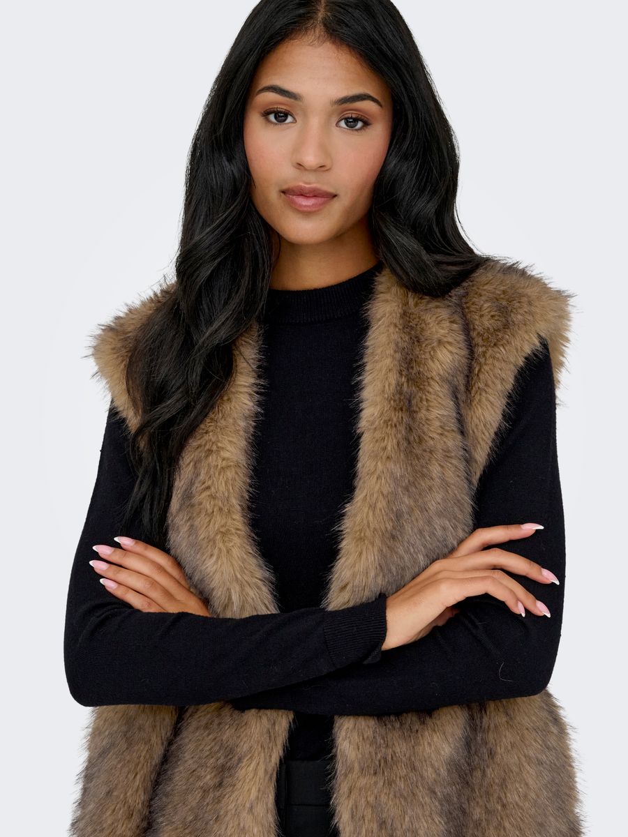 ONLDAWN LIFE FAUX FUR WAISTCOAT OTW