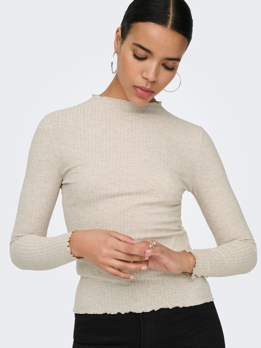 ONLEMMA L/S HIGH NECK TOP NOOS JRS