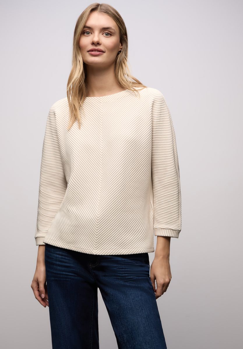 Two-Tone Strukturshirt