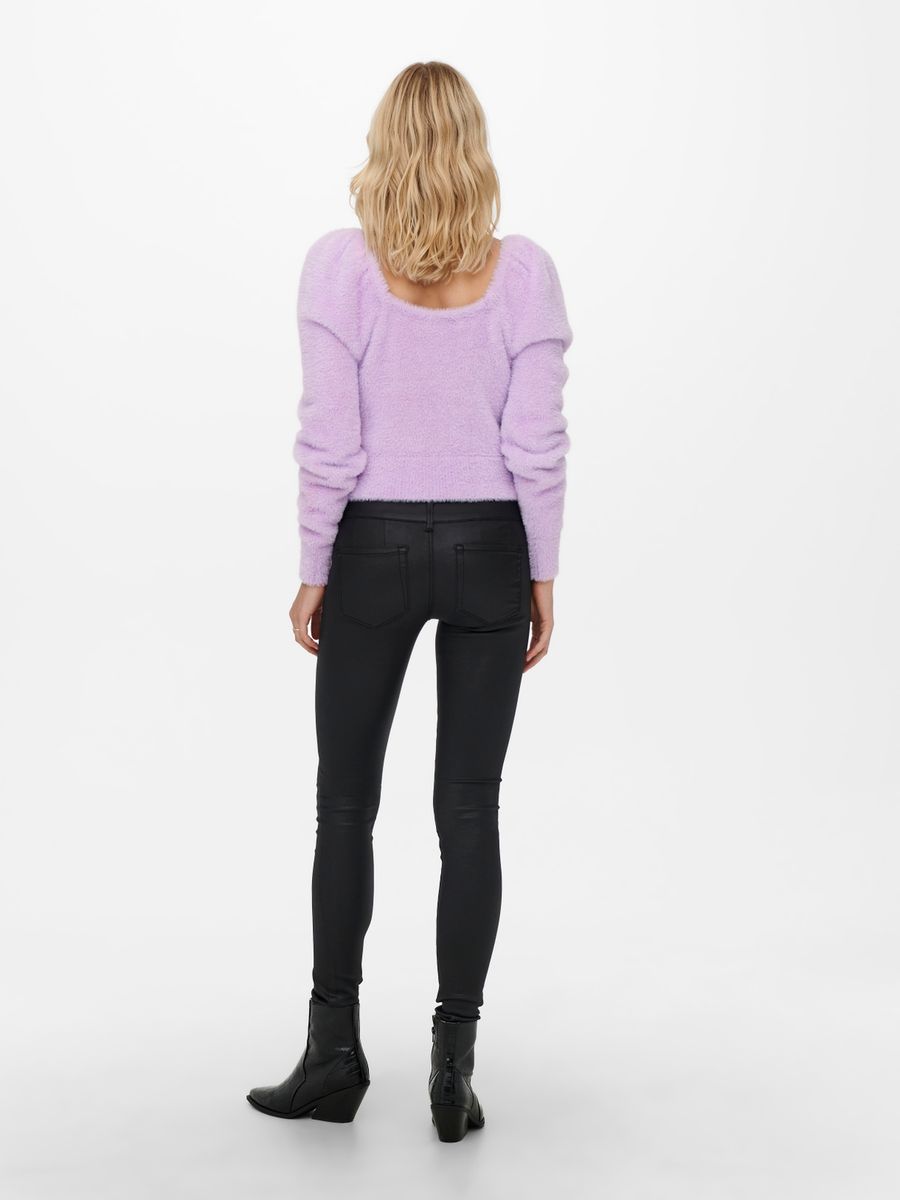 ONLPIUMO L/S SQUARENECK PULLOVER KNT