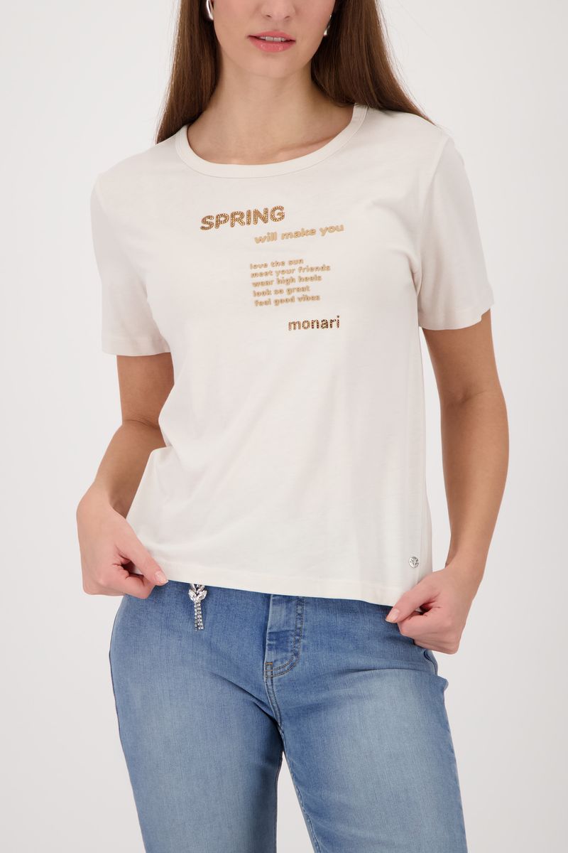 T-Shirt mit Schrift-Details
