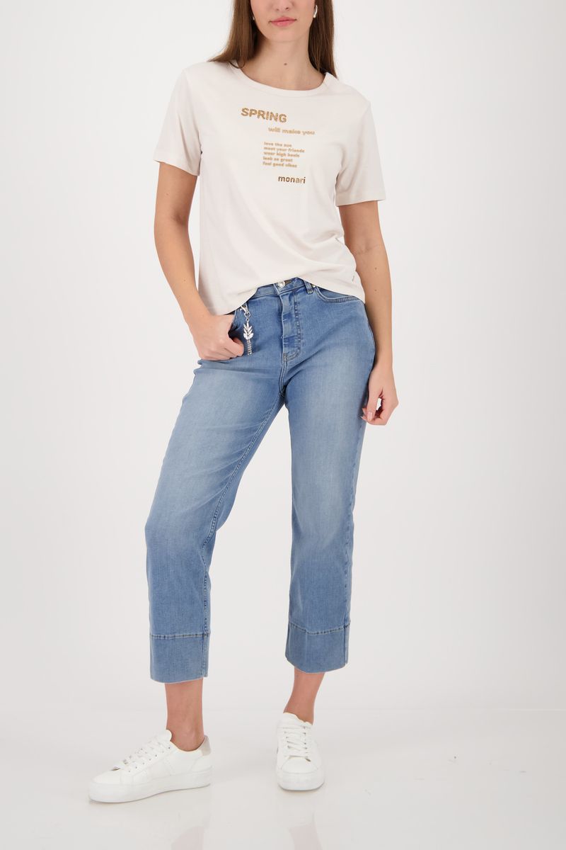 T-Shirt mit Schrift-Details