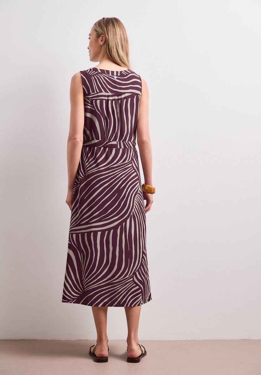 Midi-Kleid mit Split Neck und Zipper