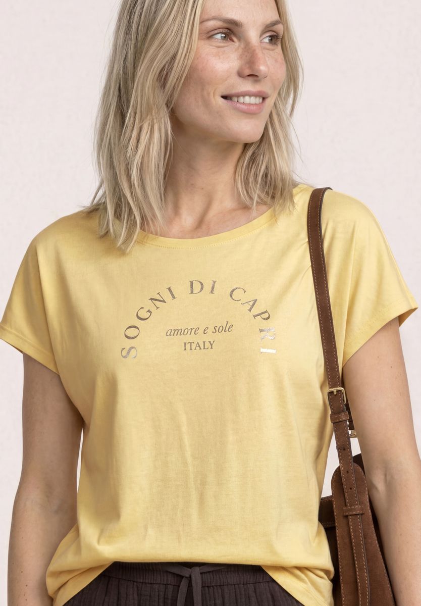 Dropped Shoulder Shirt mit Rundhals