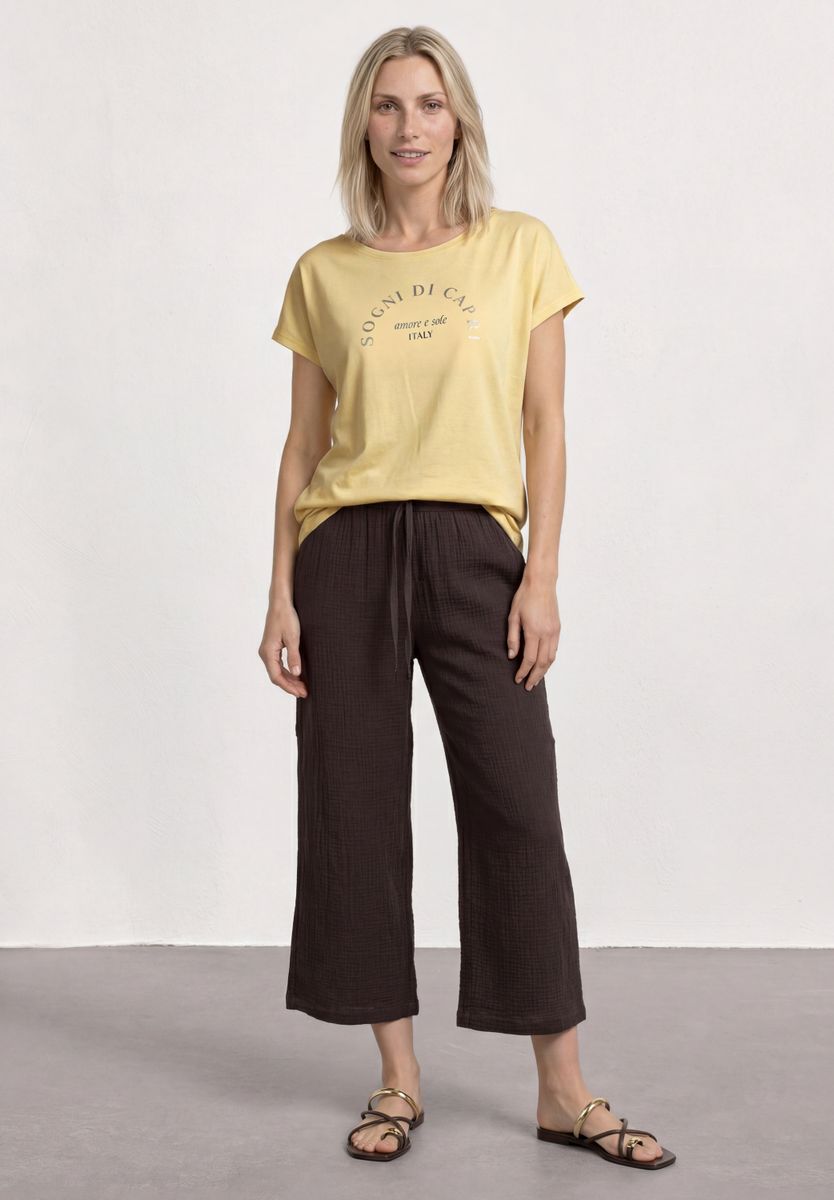 Dropped Shoulder Shirt mit Rundhals