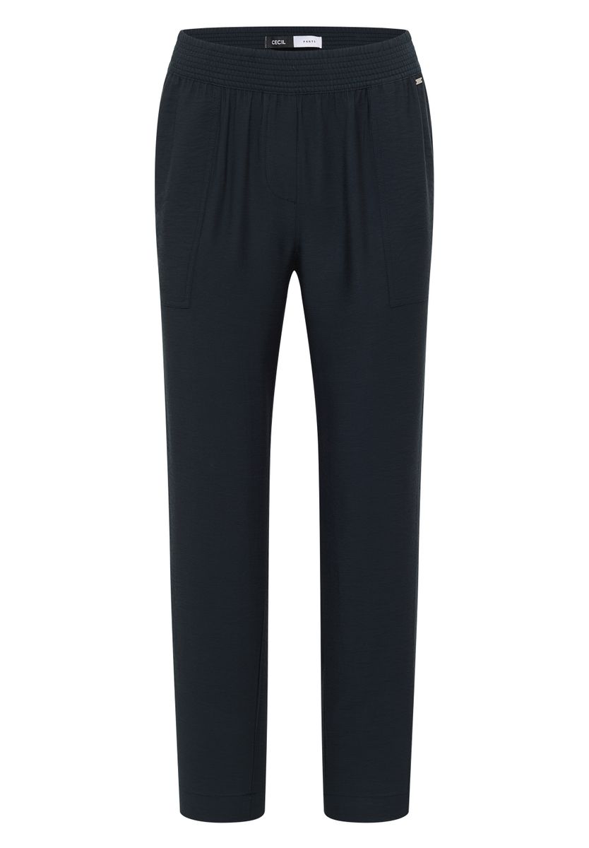 Mid Waist Slim Leg Hose im Loose Fit