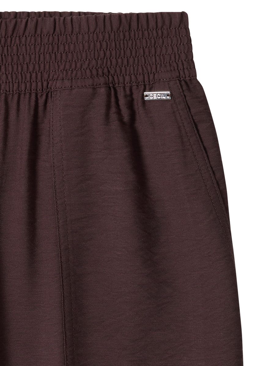 Mid Waist Slim Leg Hose im Loose Fit