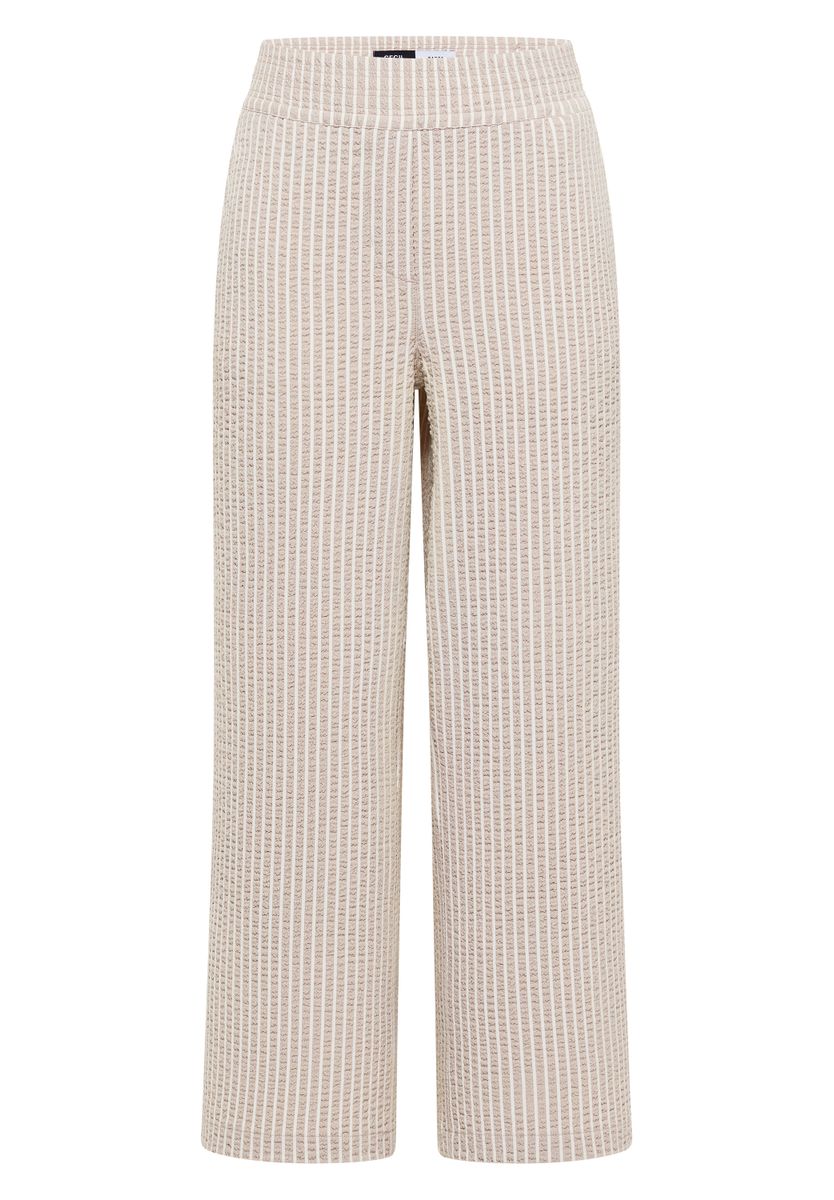 7/8 Wide Leg Hose in Seersucker-Qualität