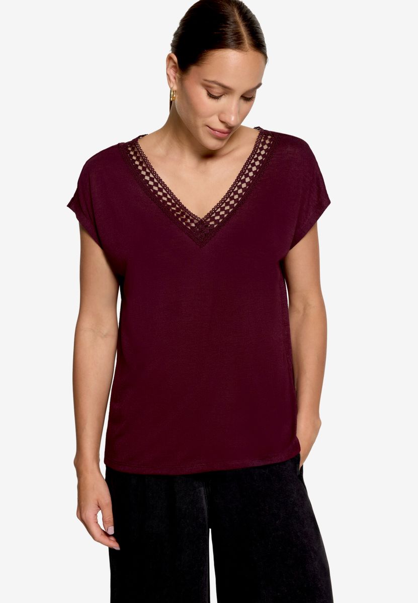 T-Shirt mit Spitze