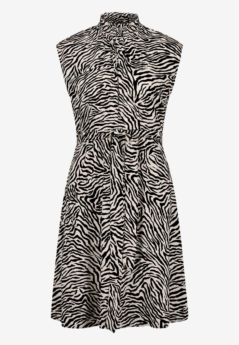 Midikleid mit Zebraprint