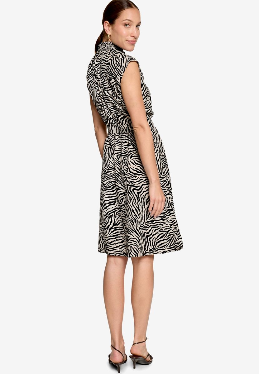 Midikleid mit Zebraprint