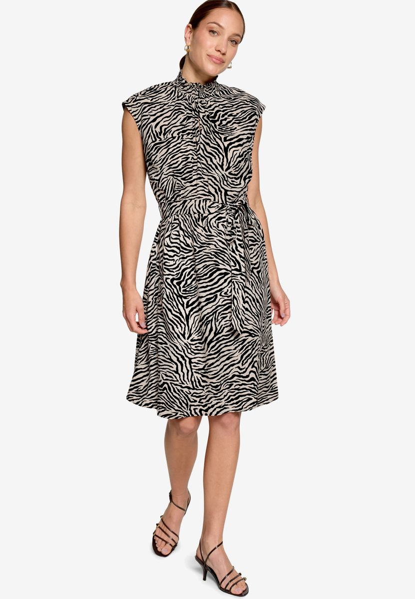 Midikleid mit Zebraprint