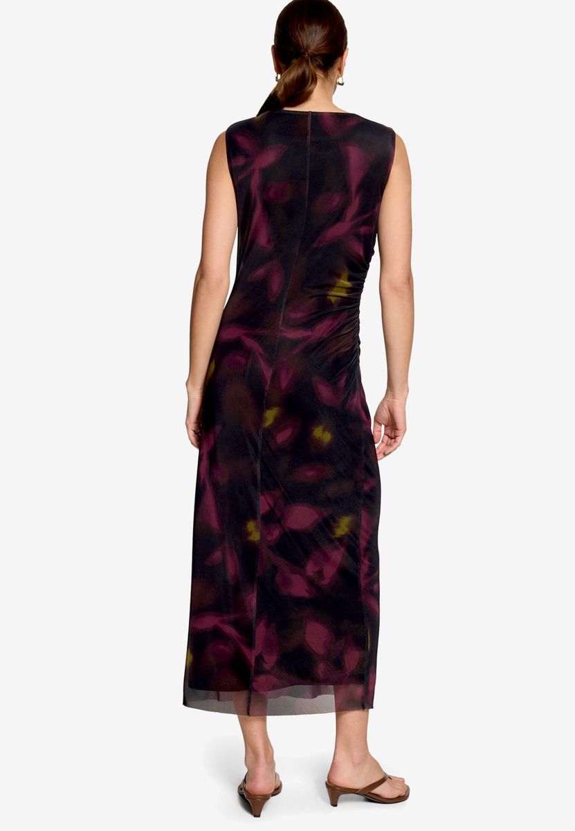 Mesh-Kleid mit Blumen