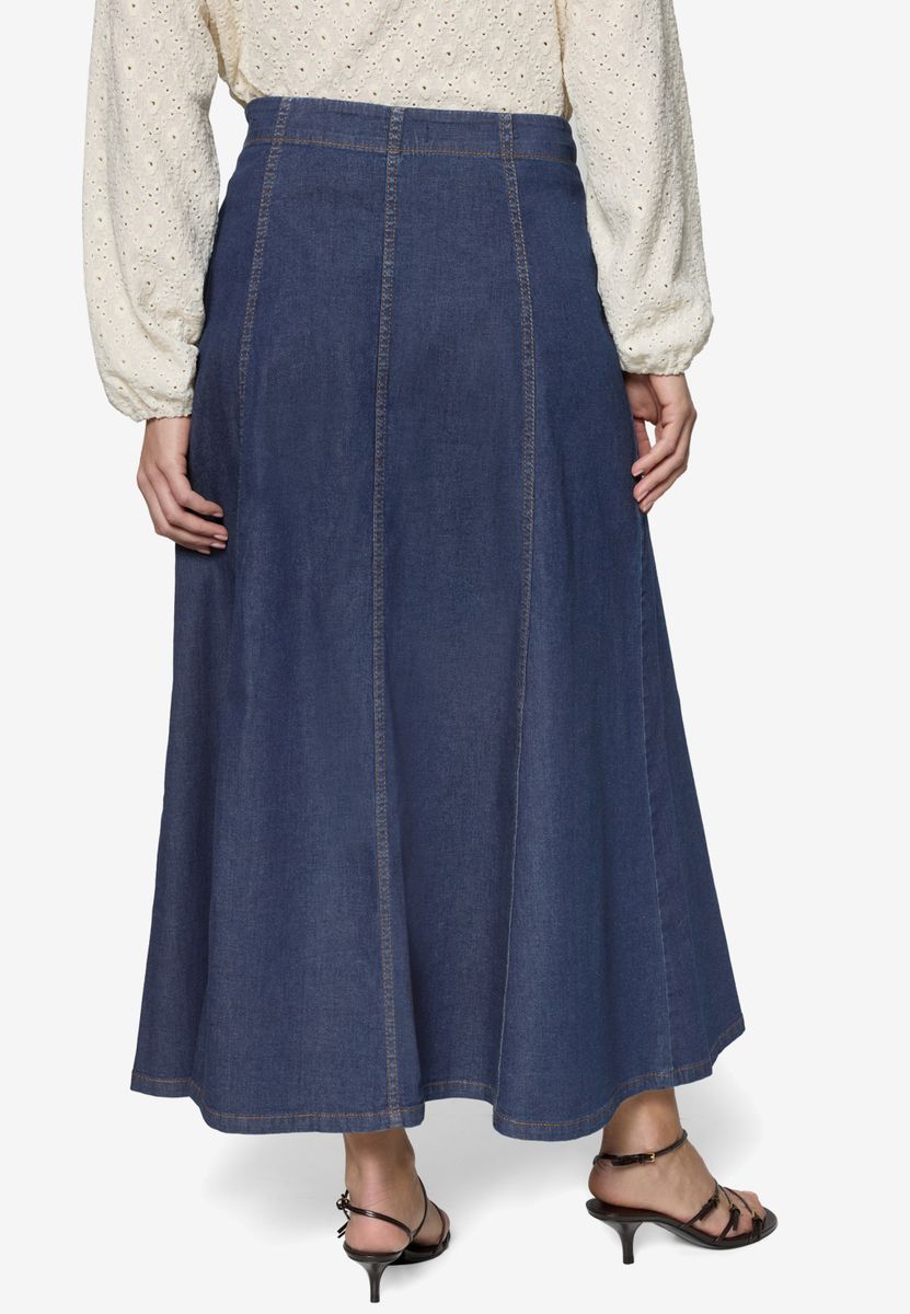 Jeansrock Maxi in A-Linie
