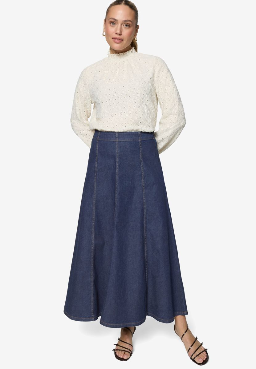 Jeansrock Maxi in A-Linie