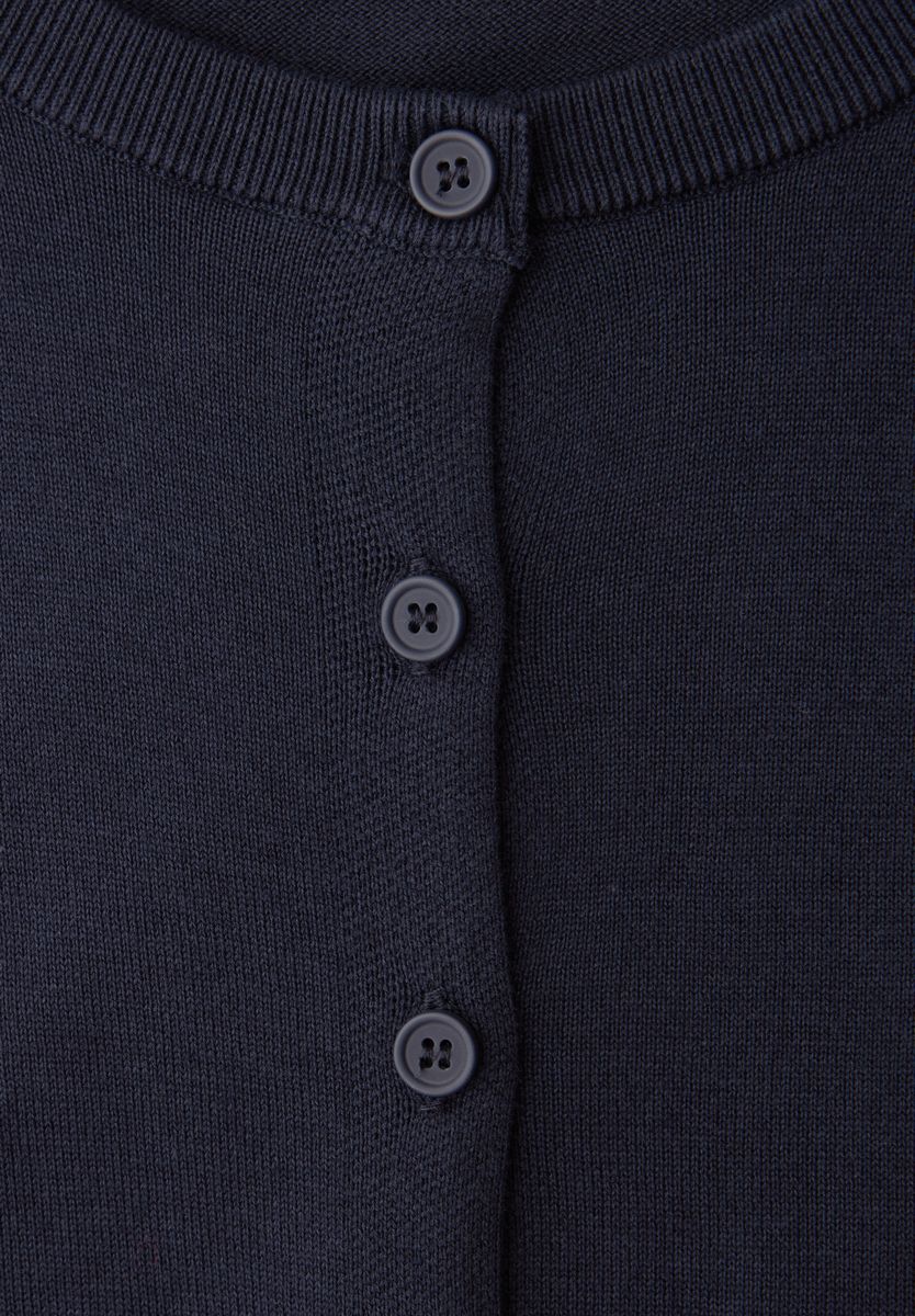 Kurzarm Cardigan mit Rundhals
