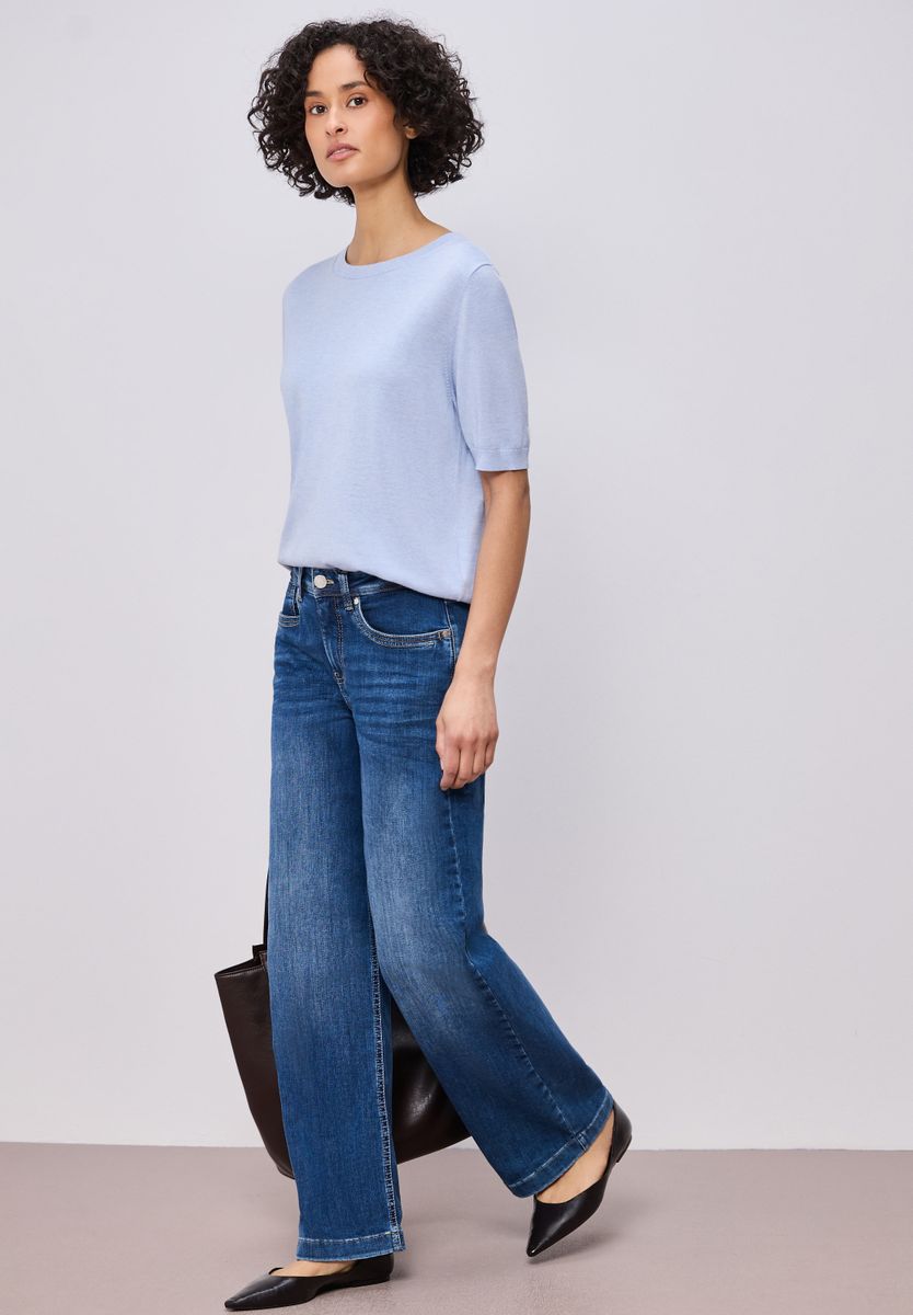 Kurzarm Pullover mit Rundhals