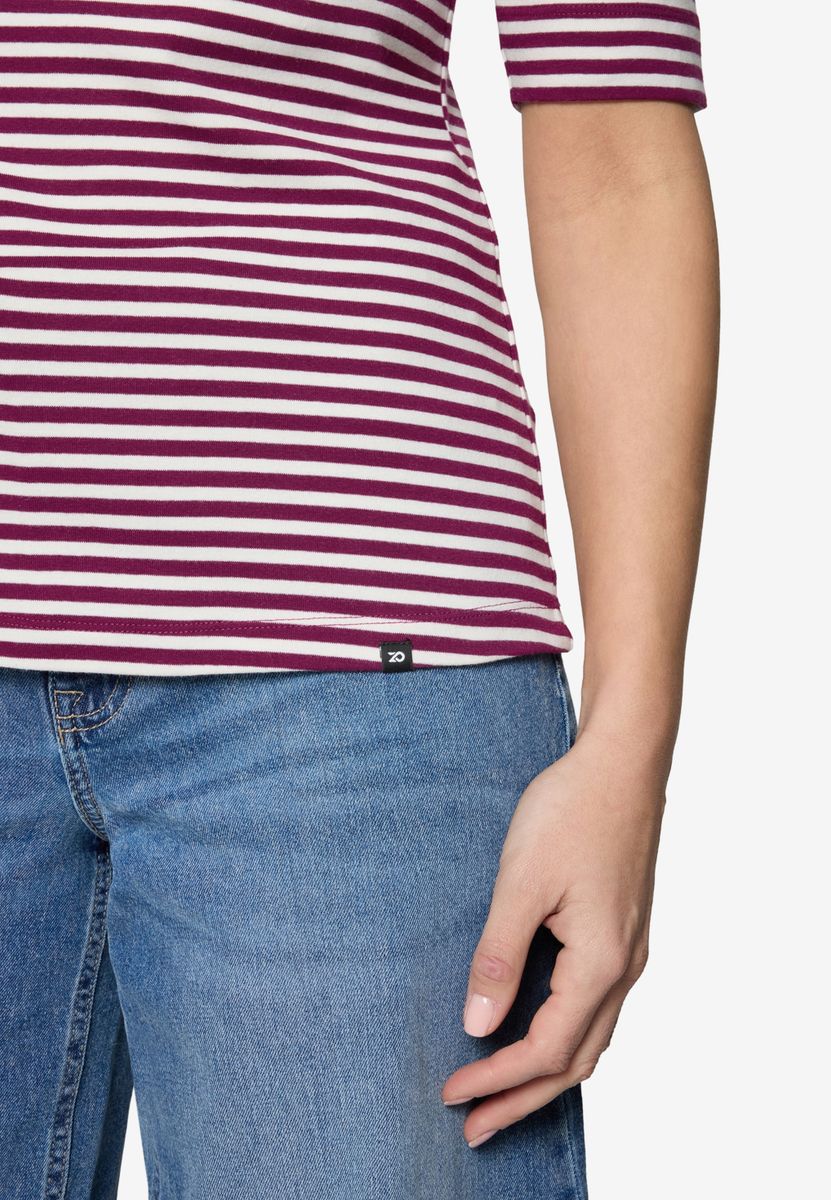 Ringelshirt mit U-Boot Ausschnitt