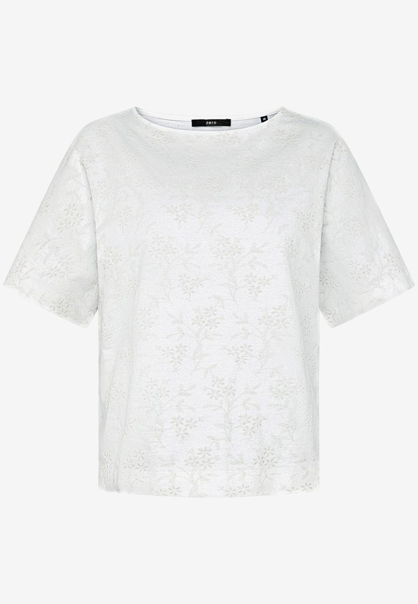 Baumwoll-T-Shirt mit Stickerei