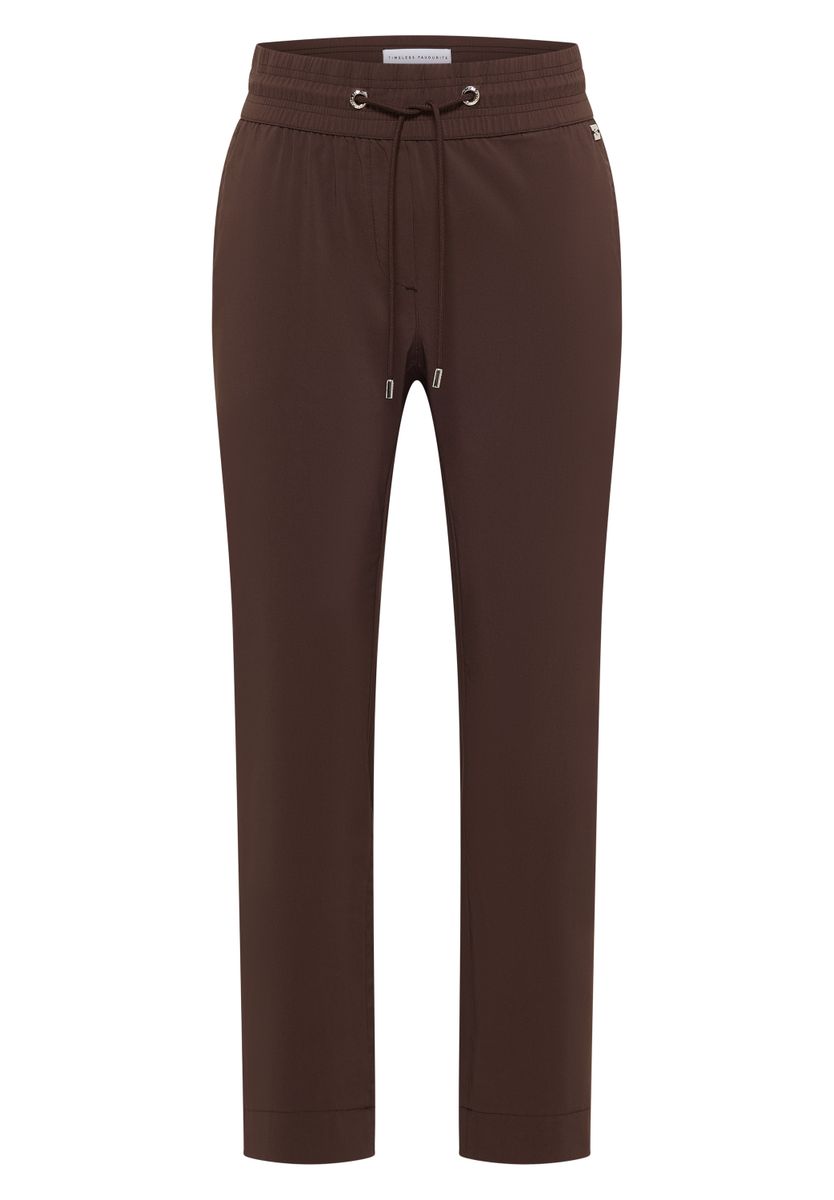 Mid Waist Slim Leg Hose im Casual Fit