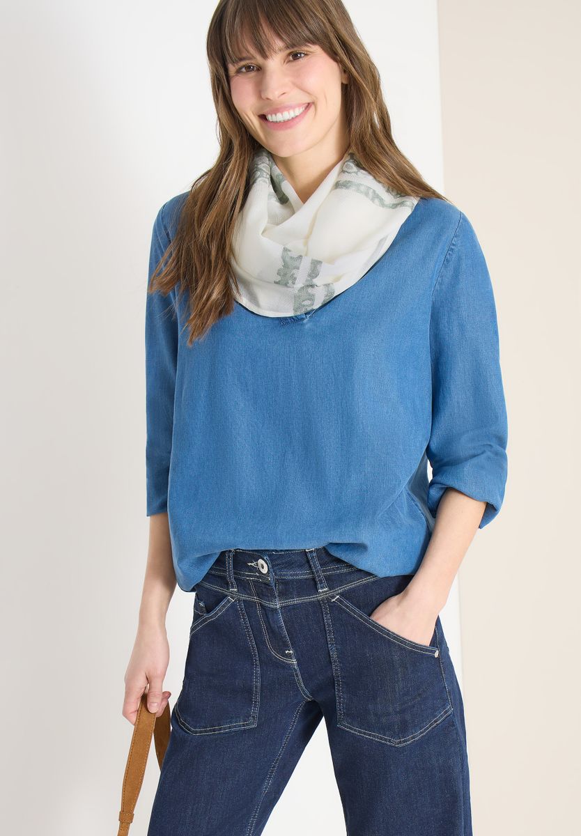 Loop Schal mit Leo-Streifen