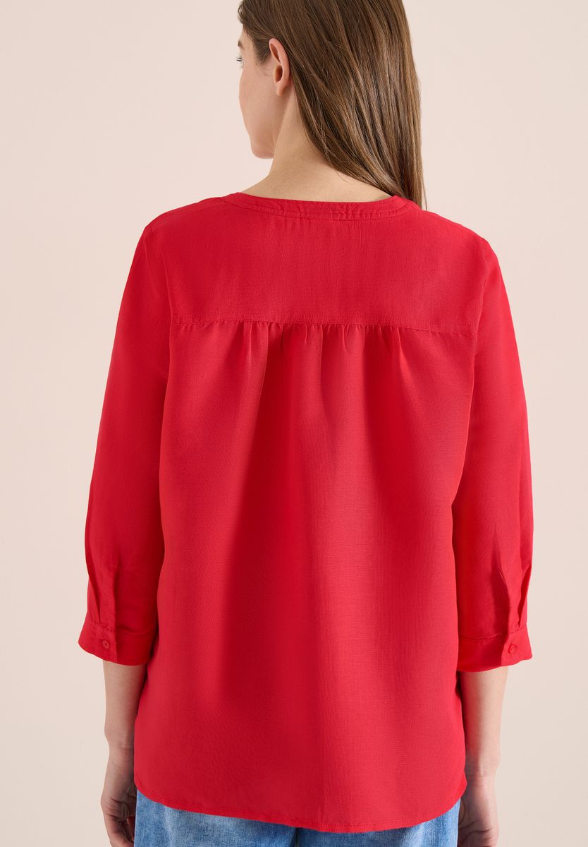 3/4-Arm Bluse aus Leinenmix