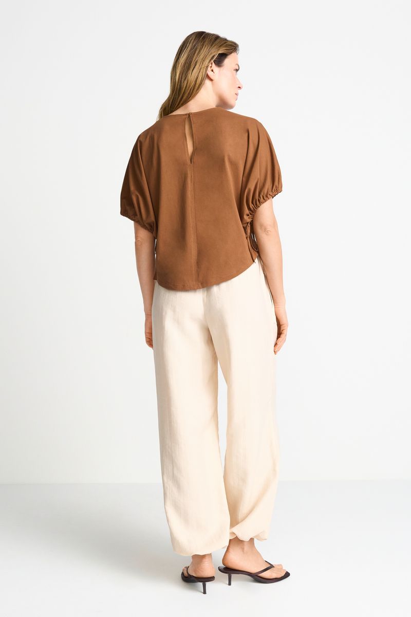 Wide Fit T-Shirt with Woman Print