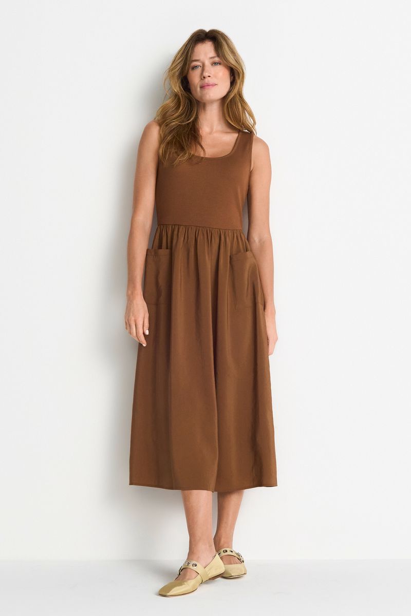 Scuba Mat Mix Parachute Dress