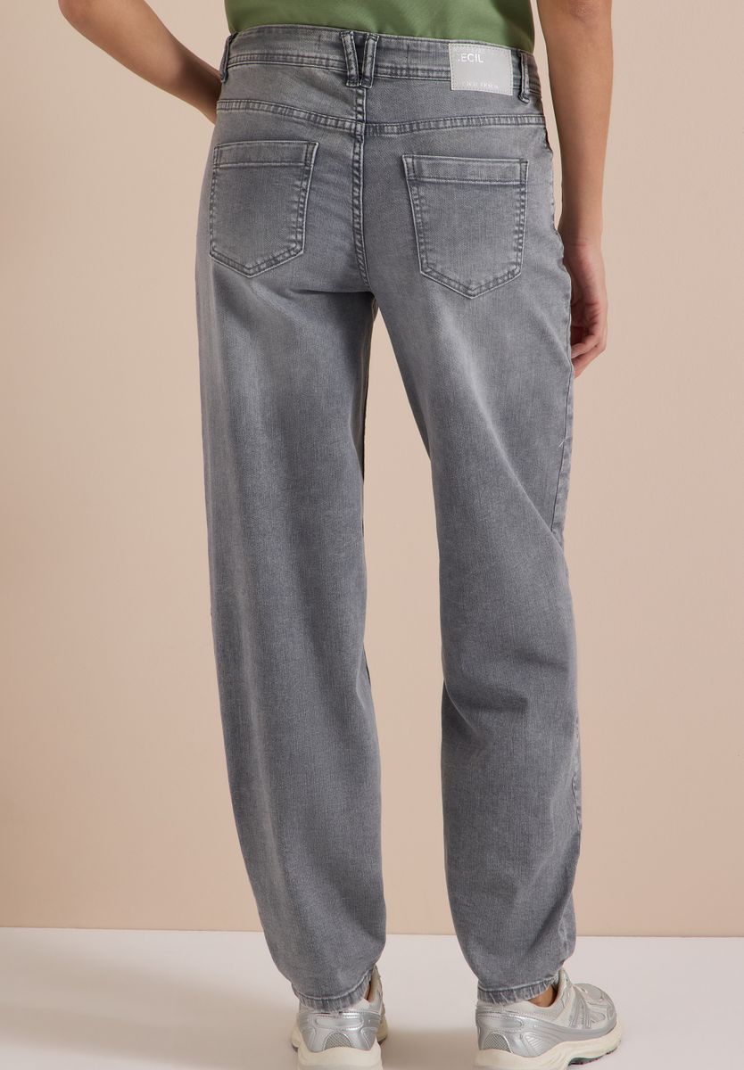 High Waist Barrel Leg Jeans im Loose Fit