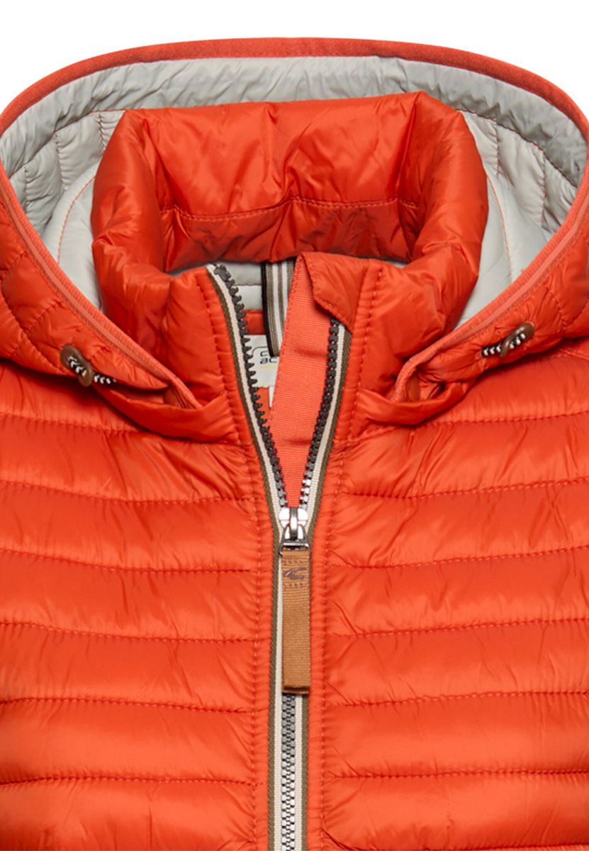 Winddichte Jacke mit seitlichem Strick-Einsatz
