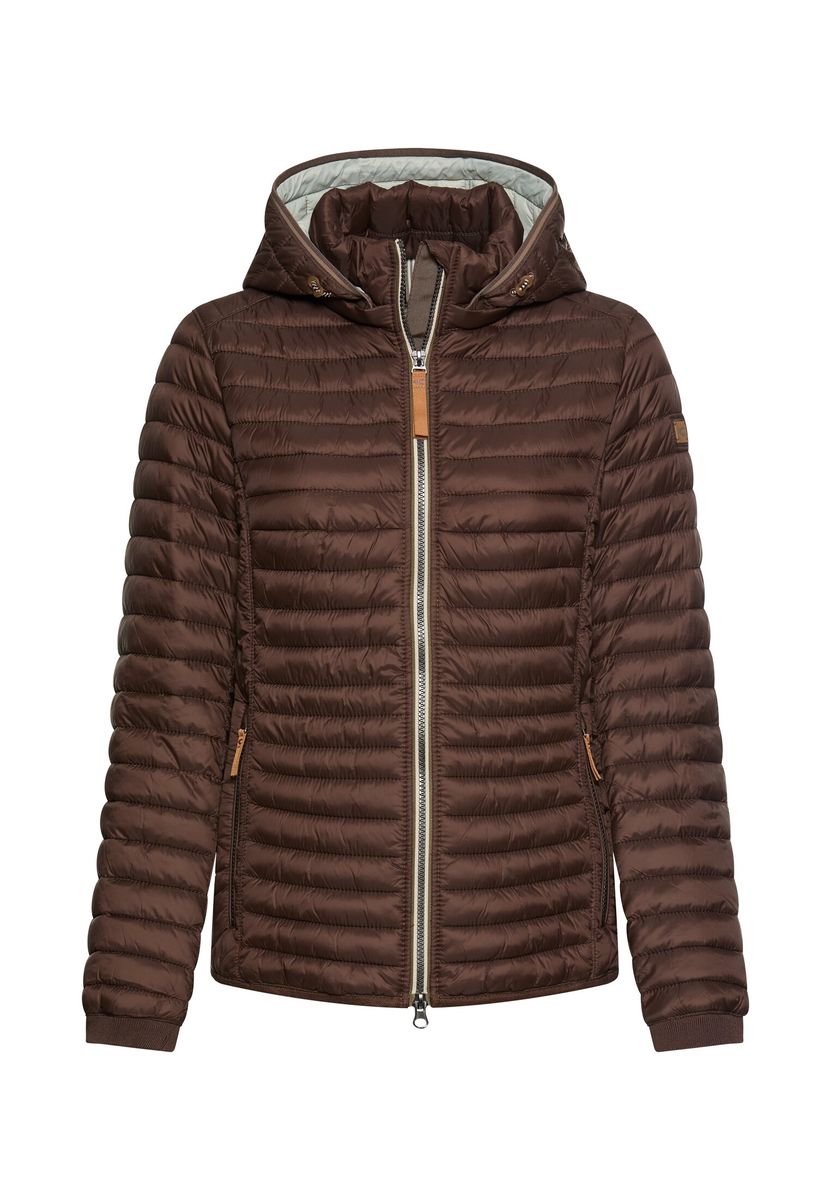 Winddichte Jacke mit seitlichem Strick-Einsatz