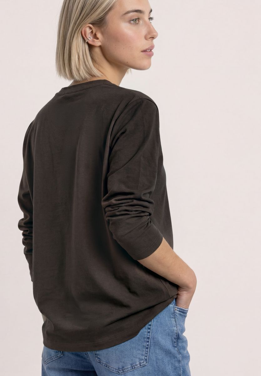 Strick-Look Jacke mit dekorativen Knöpfen