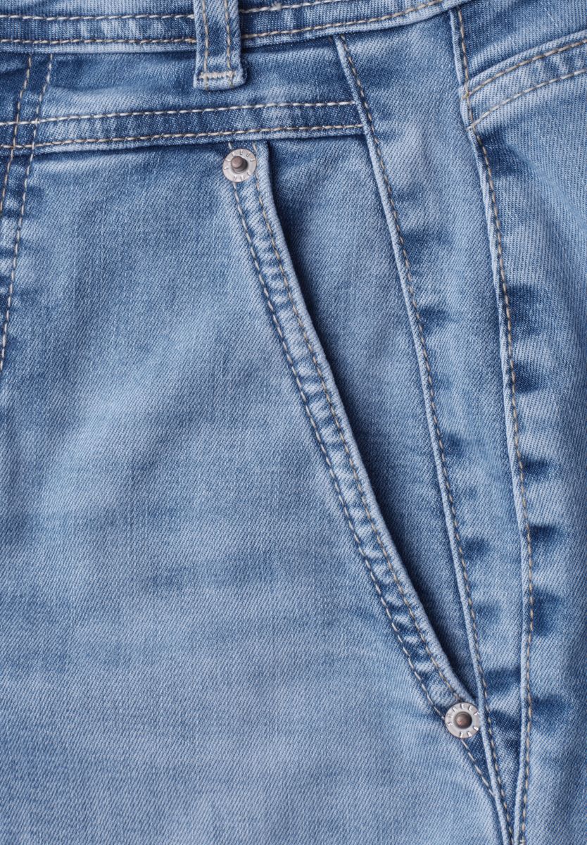 High Waist Barrel Leg Jeans im Loose Fit
