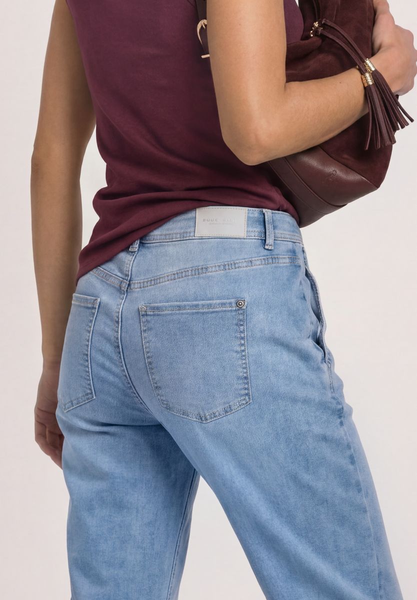 High Waist Barrel Leg Jeans im Loose Fit