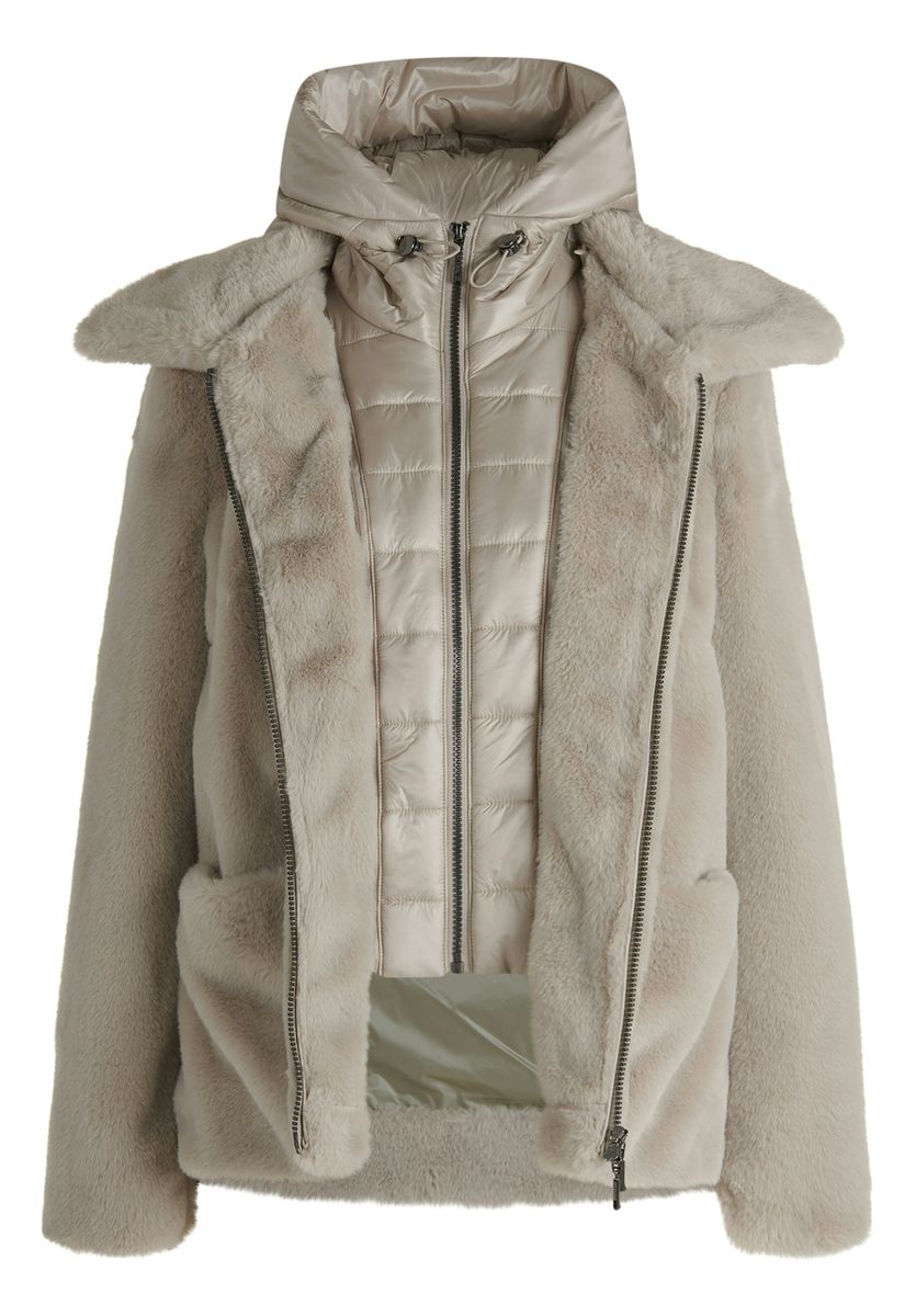 Plüschjacke