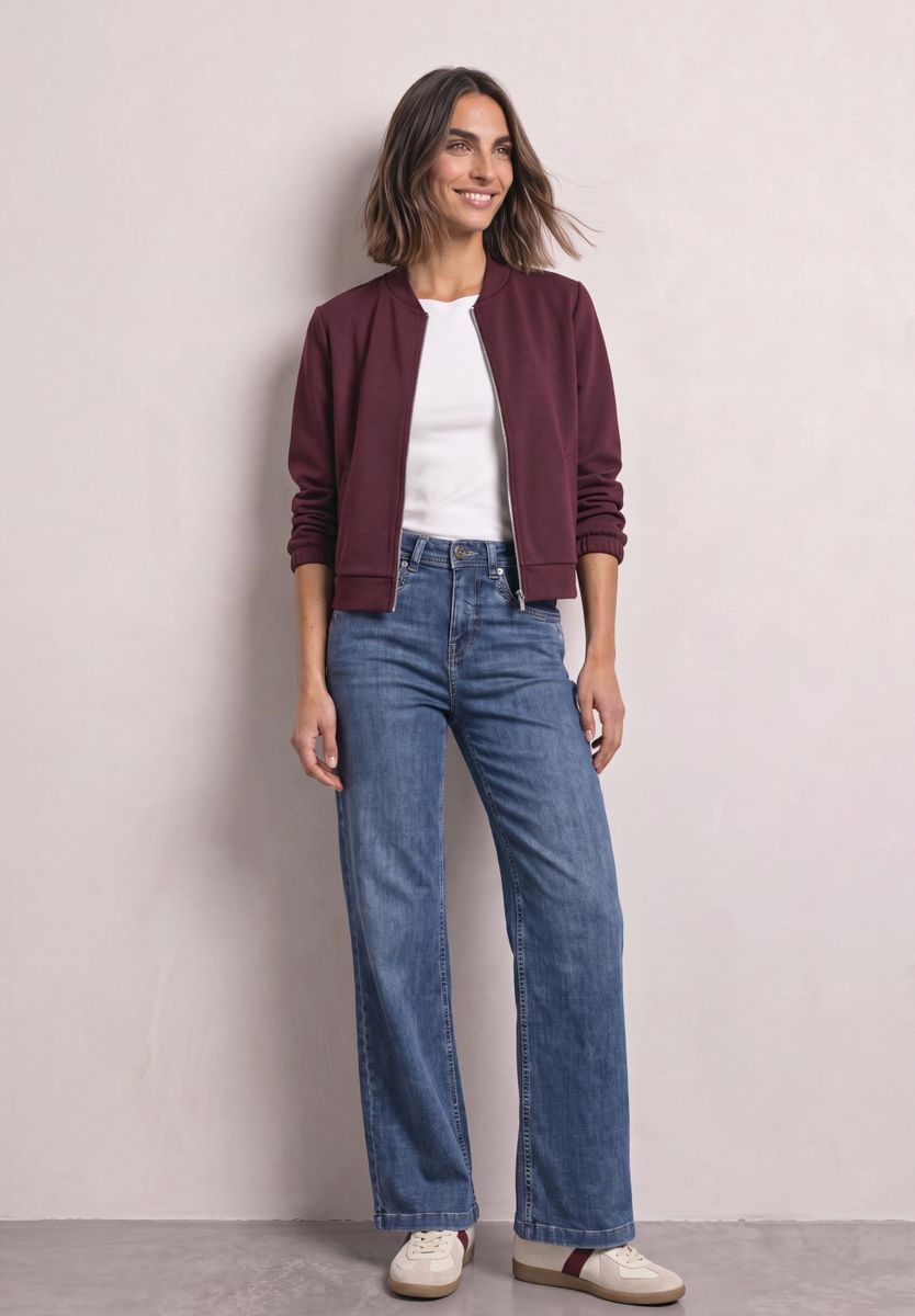 High Waist Wide Leg Jeans im Loose Fit