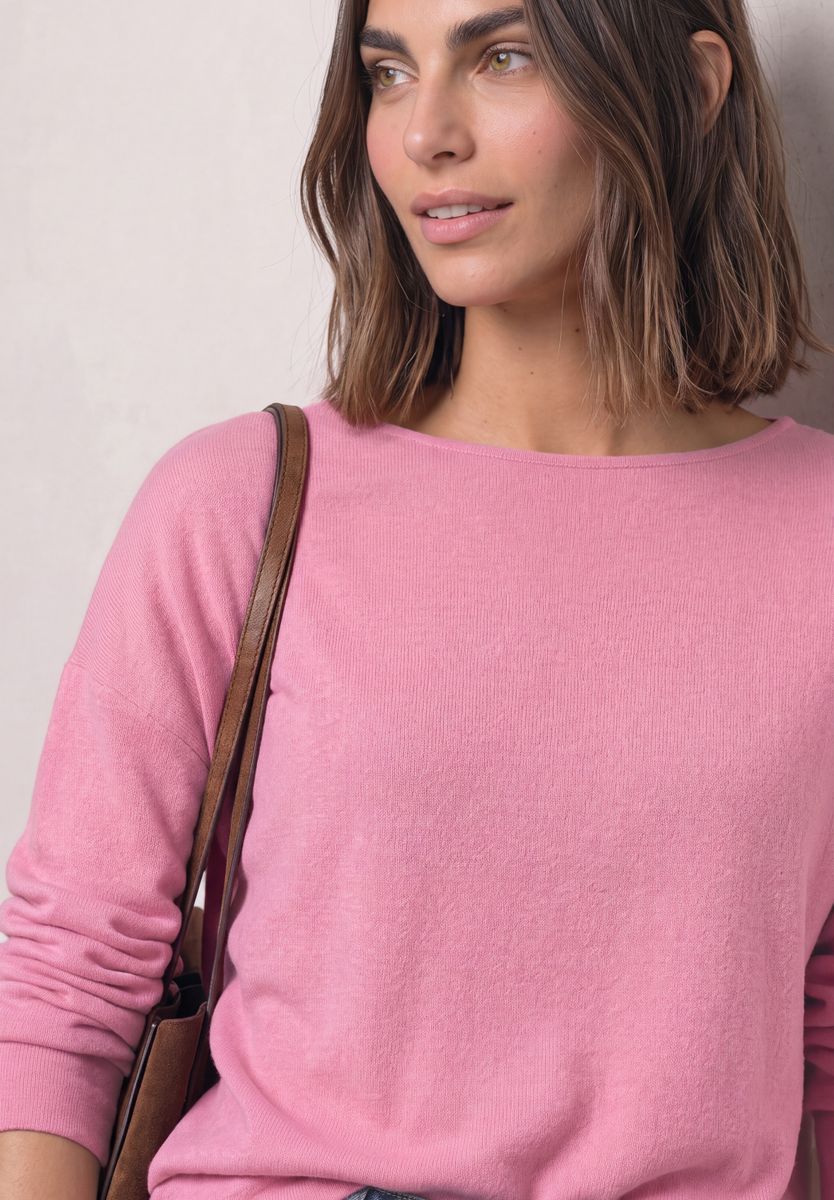 Langarm Shirt mit Elastikbund