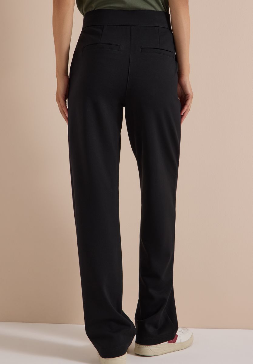 High Waist Straight Leg Hose im Loose Fit