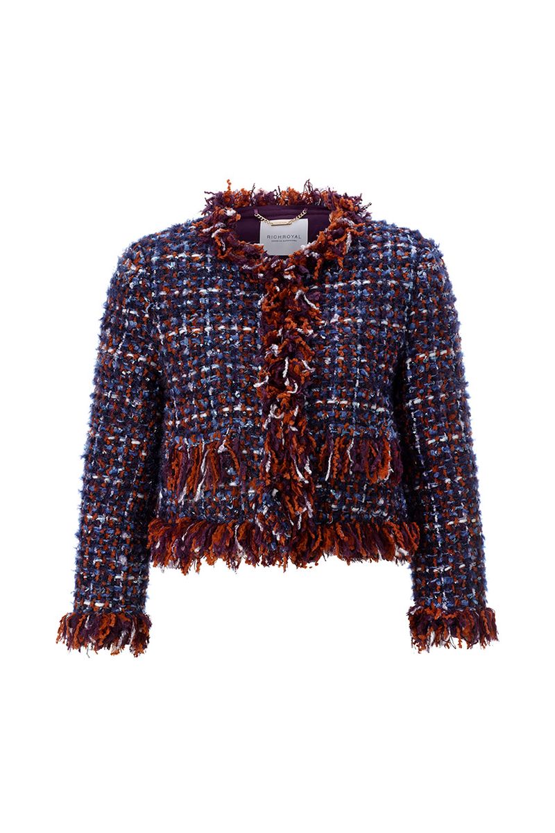 Fringed Boucle Jacket