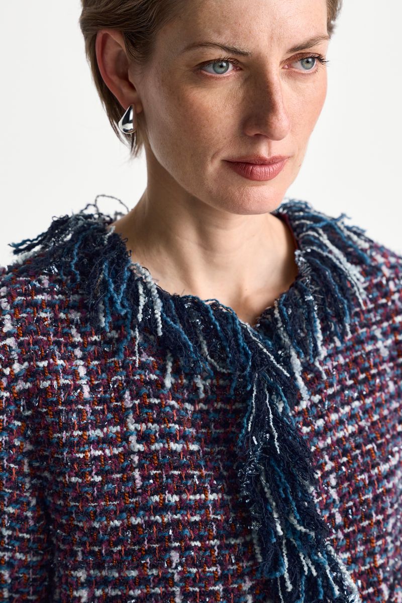 Fringed Boucle Jacket