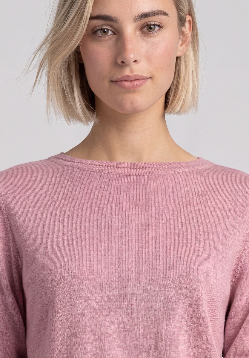 Basic Pullover mit U-Boot-Ausschnitt