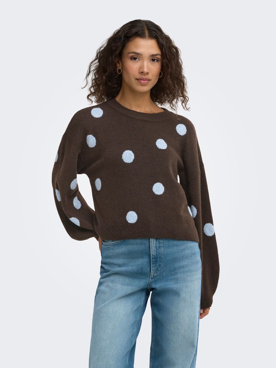 ONLRICA LS DETAIL O-NECK CC KNT