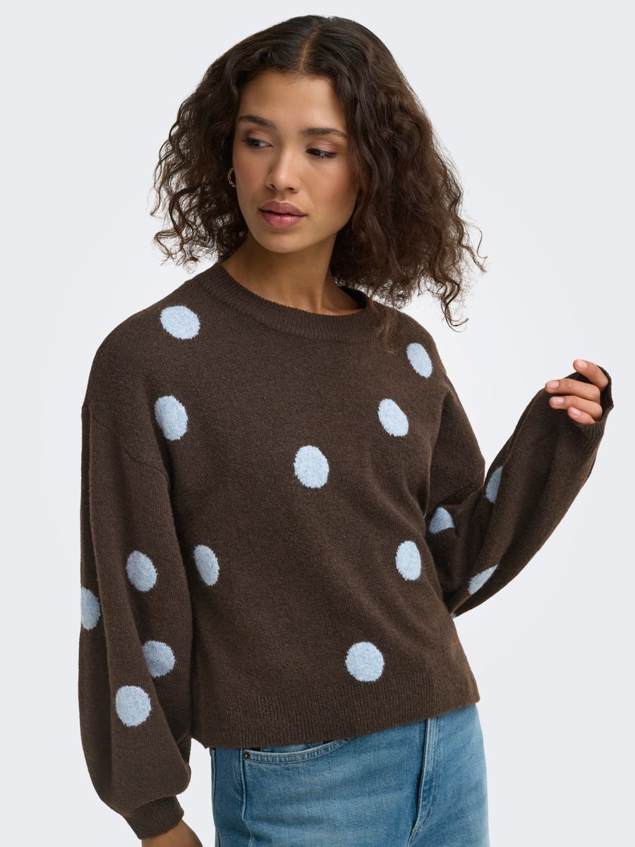 ONLRICA LS DETAIL O-NECK CC KNT